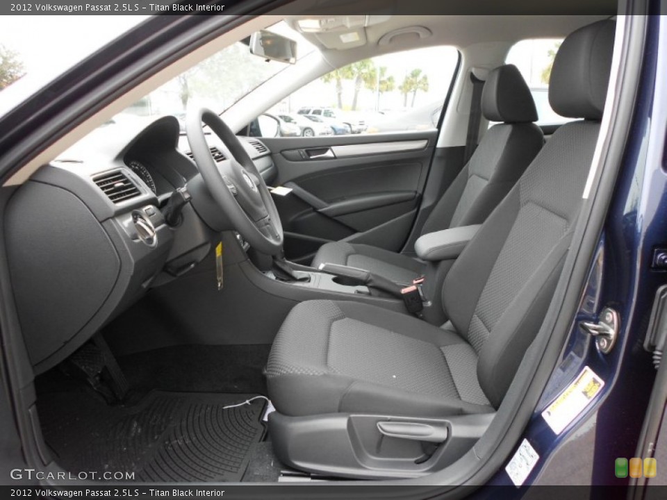 Titan Black Interior Photo for the 2012 Volkswagen Passat 2.5L S #57505357