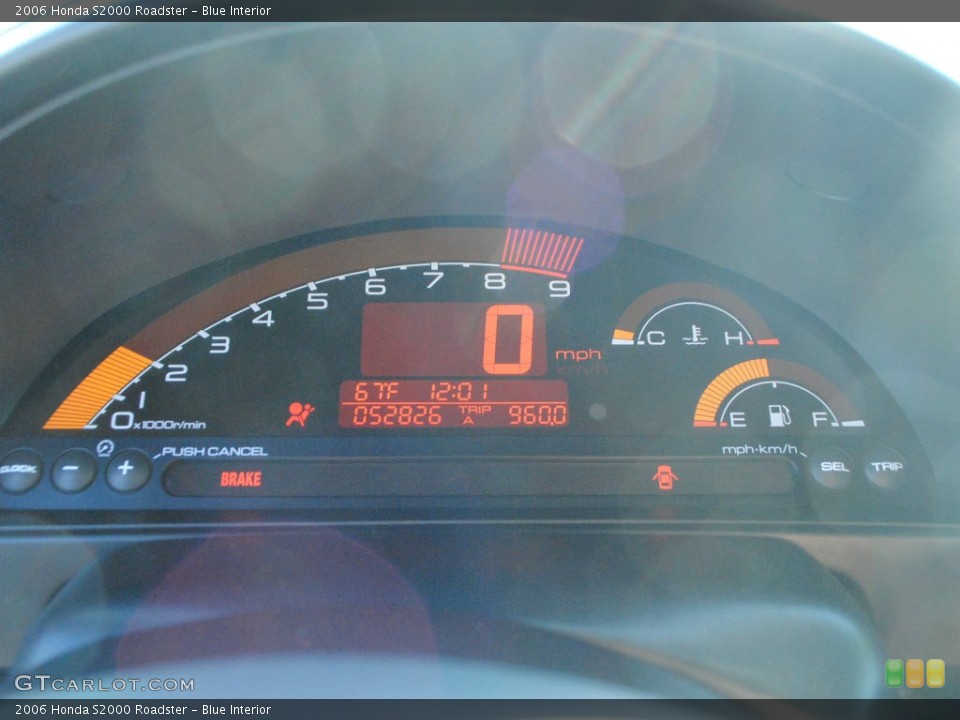 Blue Interior Gauges for the 2006 Honda S2000 Roadster #57505980