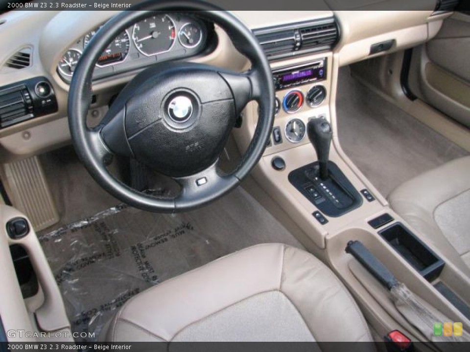 Beige Interior Prime Interior for the 2000 BMW Z3 2.3 Roadster #57506926