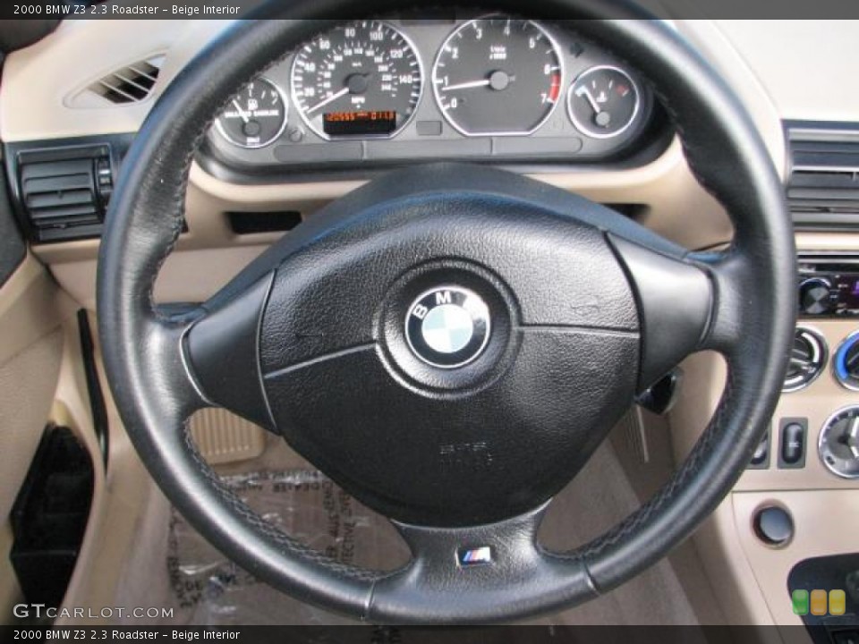 Beige Interior Steering Wheel for the 2000 BMW Z3 2.3 Roadster #57506932
