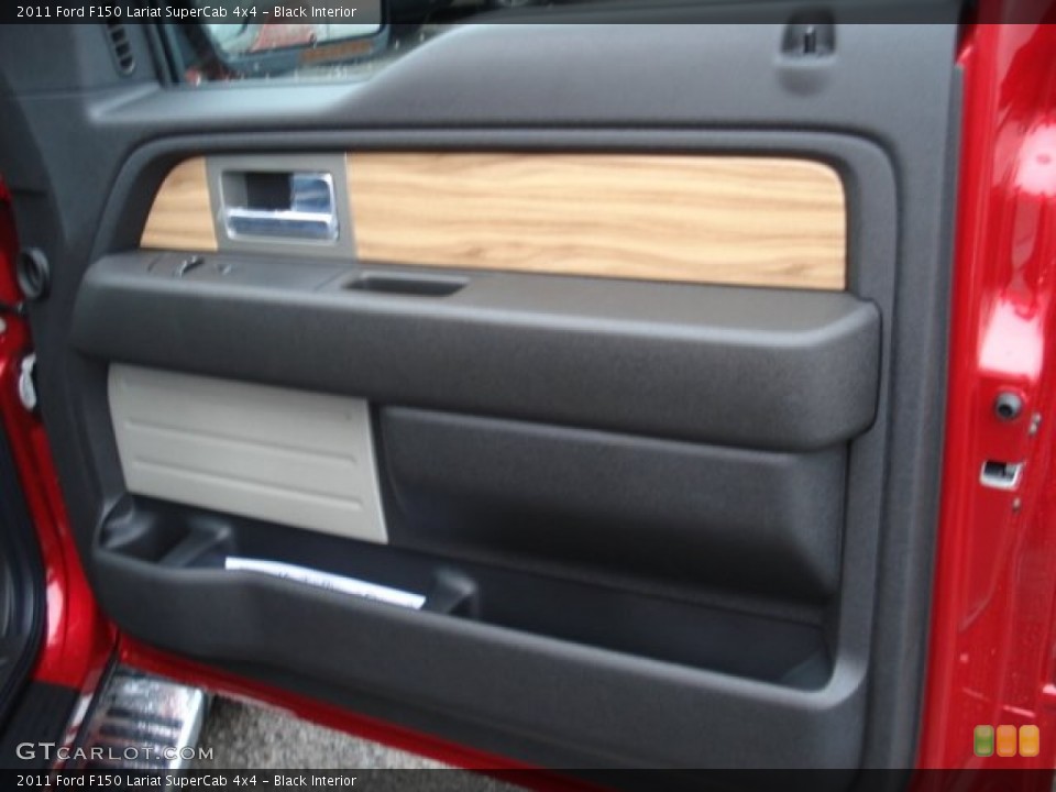 Black Interior Door Panel for the 2011 Ford F150 Lariat SuperCab 4x4 #57507682