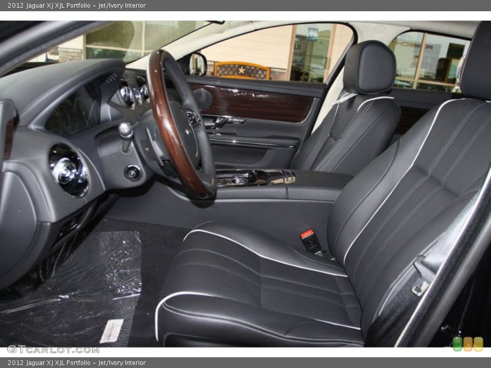 Jet/Ivory Interior Photo for the 2012 Jaguar XJ XJL Portfolio #57508110