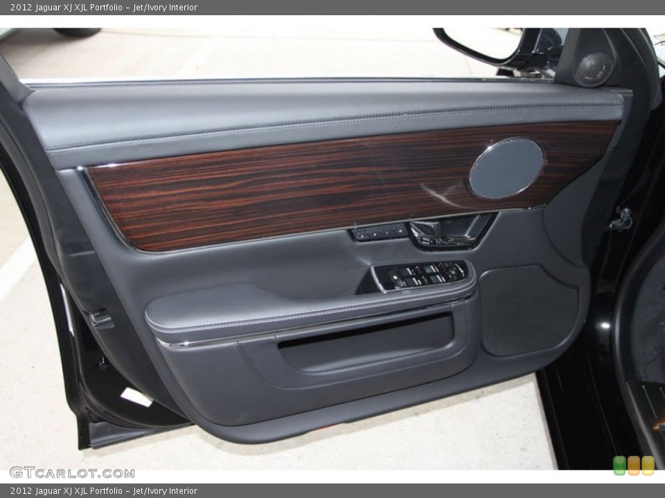 Jet/Ivory Interior Door Panel for the 2012 Jaguar XJ XJL Portfolio #57508201