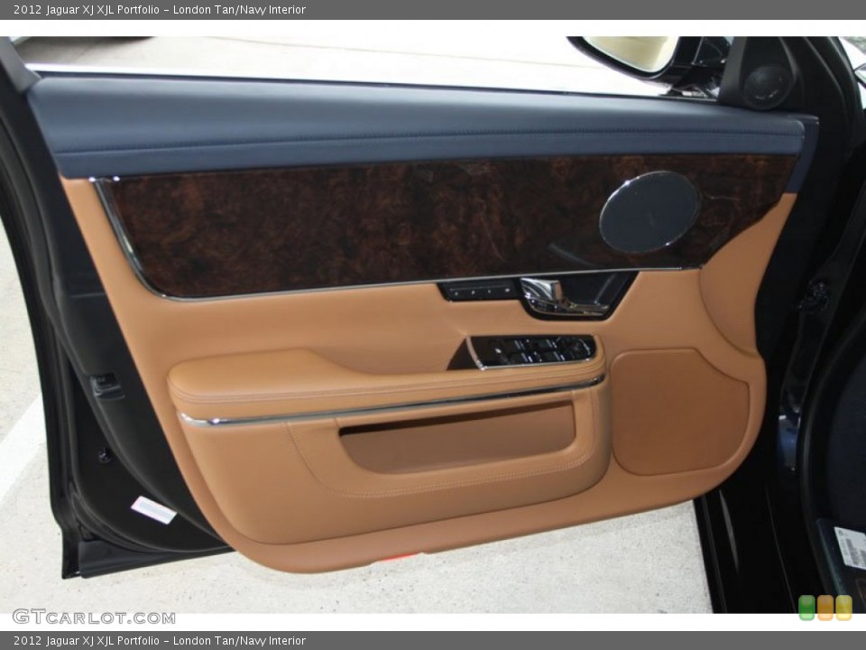 London Tan/Navy Interior Door Panel for the 2012 Jaguar XJ XJL Portfolio #57508417