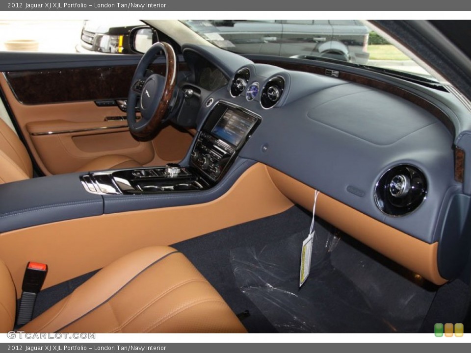 London Tan/Navy Interior Dashboard for the 2012 Jaguar XJ XJL Portfolio #57508498