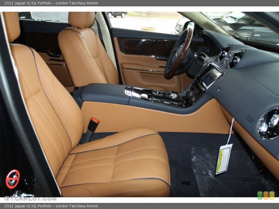 London Tan/Navy Interior Photo for the 2012 Jaguar XJ XJL Portfolio #57508507
