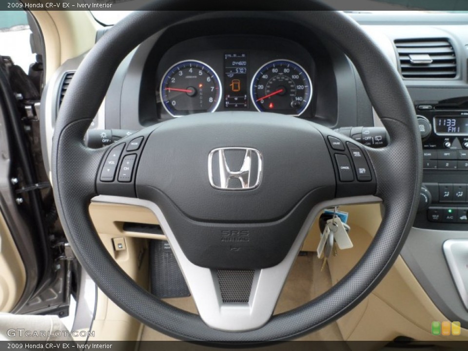 Ivory Interior Steering Wheel for the 2009 Honda CR-V EX #57508901
