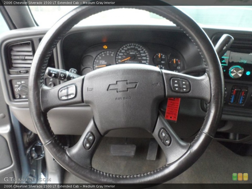 Medium Gray Interior Steering Wheel for the 2006 Chevrolet Silverado 1500 LT Extended Cab #57510763