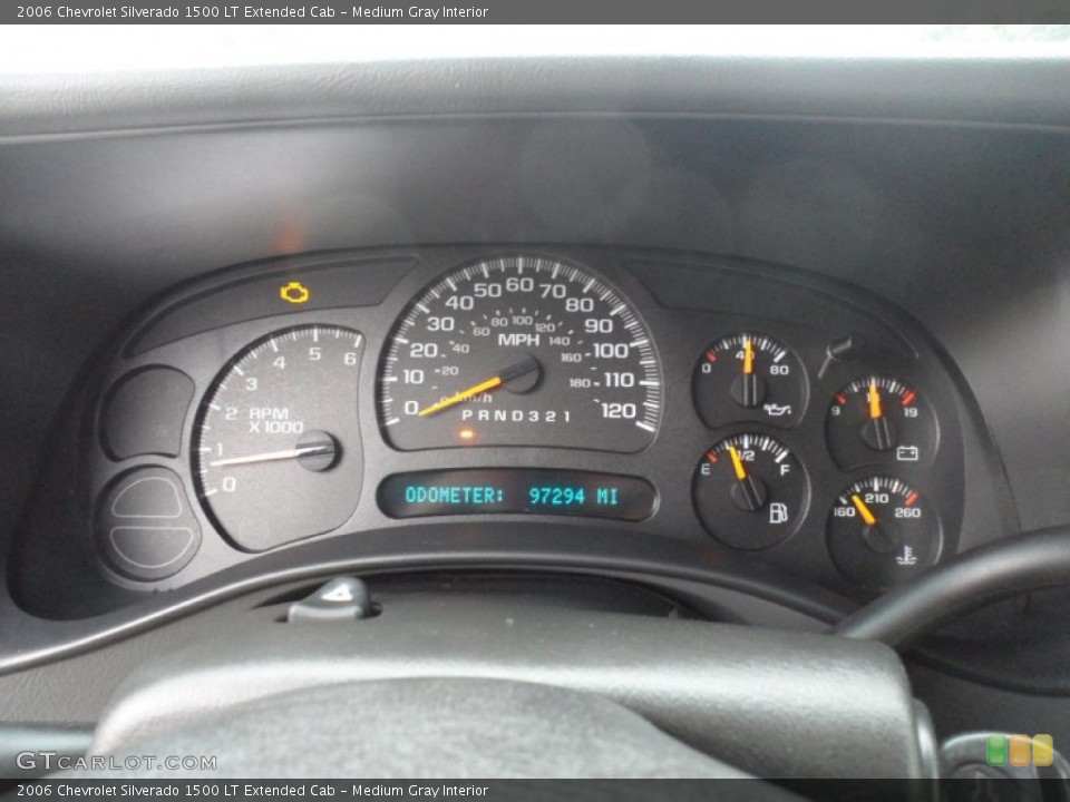 Medium Gray Interior Gauges for the 2006 Chevrolet Silverado 1500 LT Extended Cab #57510772