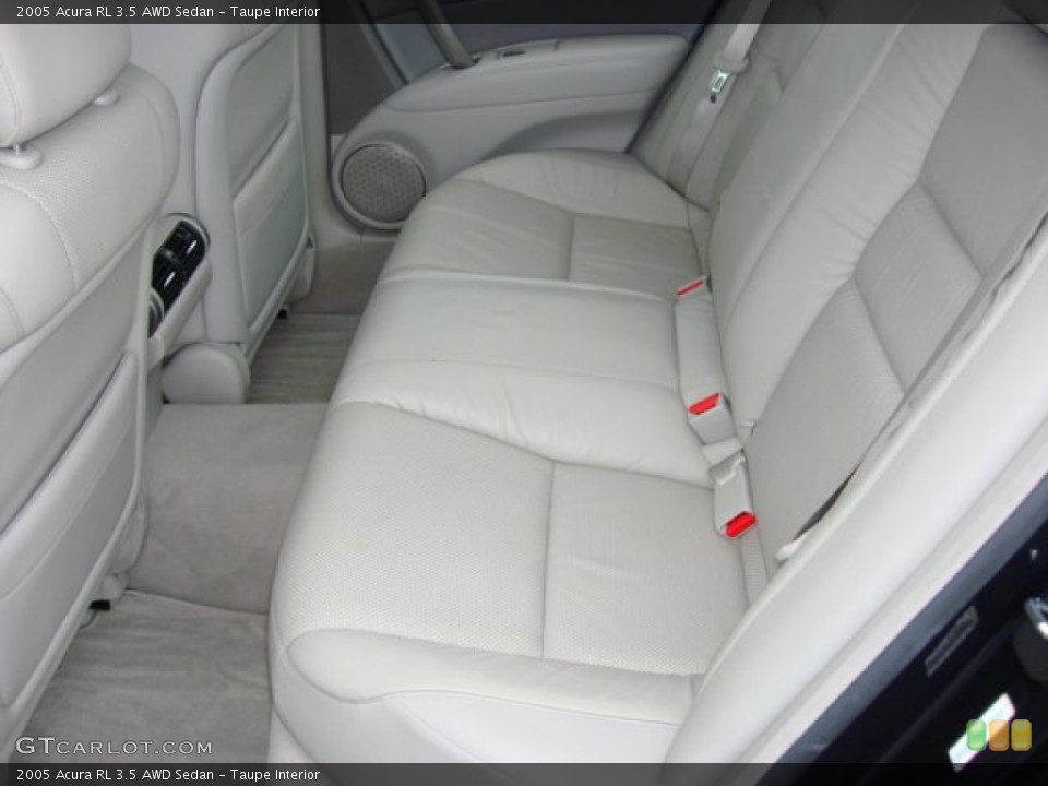 Taupe Interior Rear Seat for the 2005 Acura RL 3.5 AWD Sedan #57511258