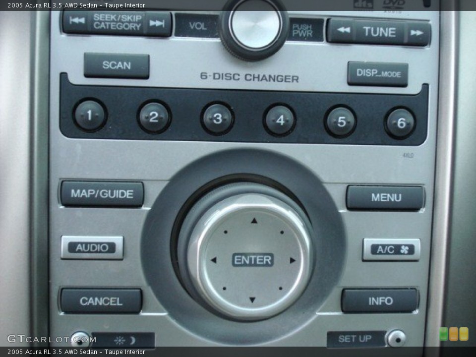 Taupe Interior Controls for the 2005 Acura RL 3.5 AWD Sedan #57511336
