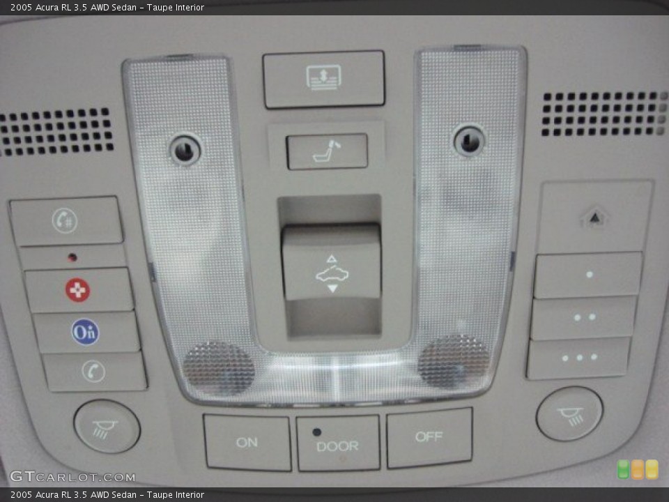 Taupe Interior Controls for the 2005 Acura RL 3.5 AWD Sedan #57511390
