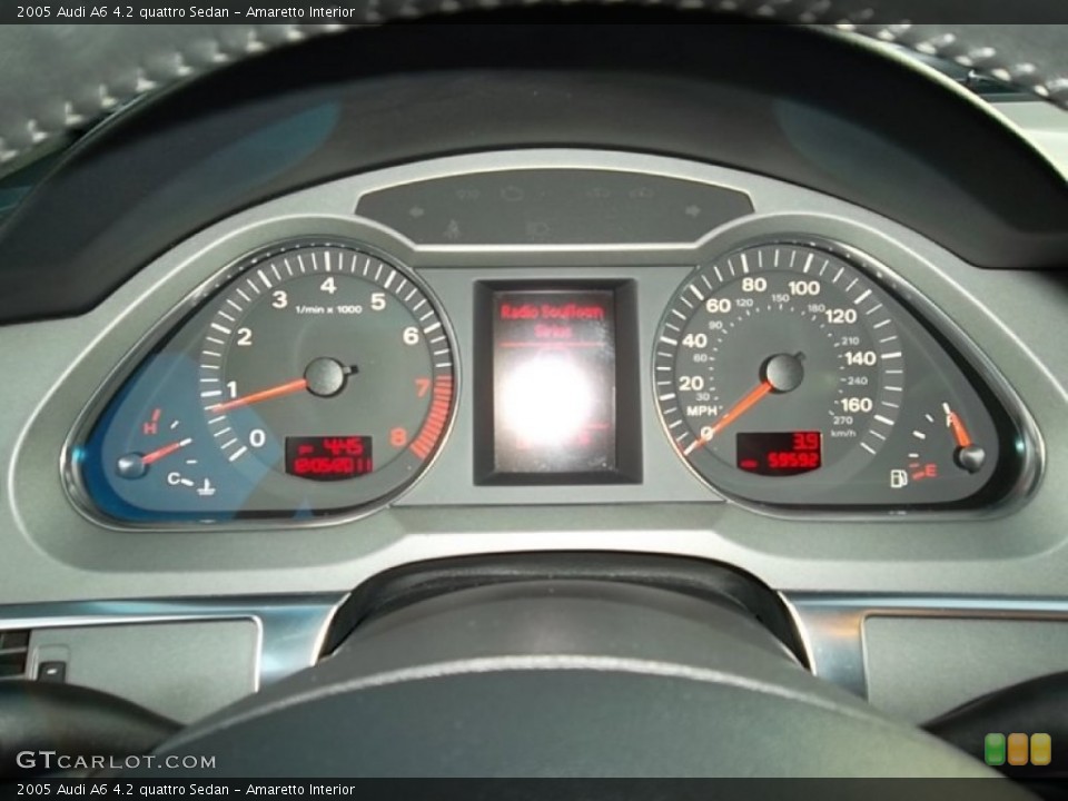 Amaretto Interior Gauges for the 2005 Audi A6 4.2 quattro Sedan #57515644