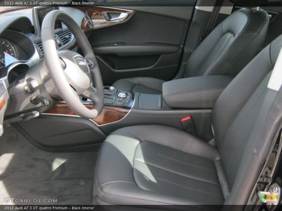 Black Interior Photo for the 2012 Audi A7 3.0T quattro Premium #57516367