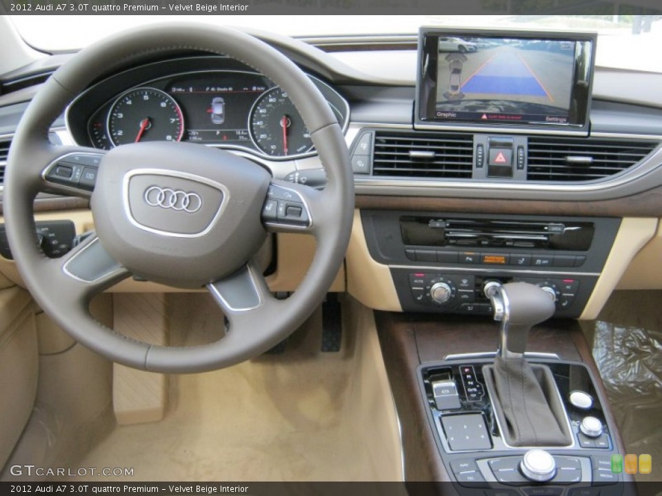 Velvet Beige Interior Dashboard for the 2012 Audi A7 3.0T quattro Premium #57516432