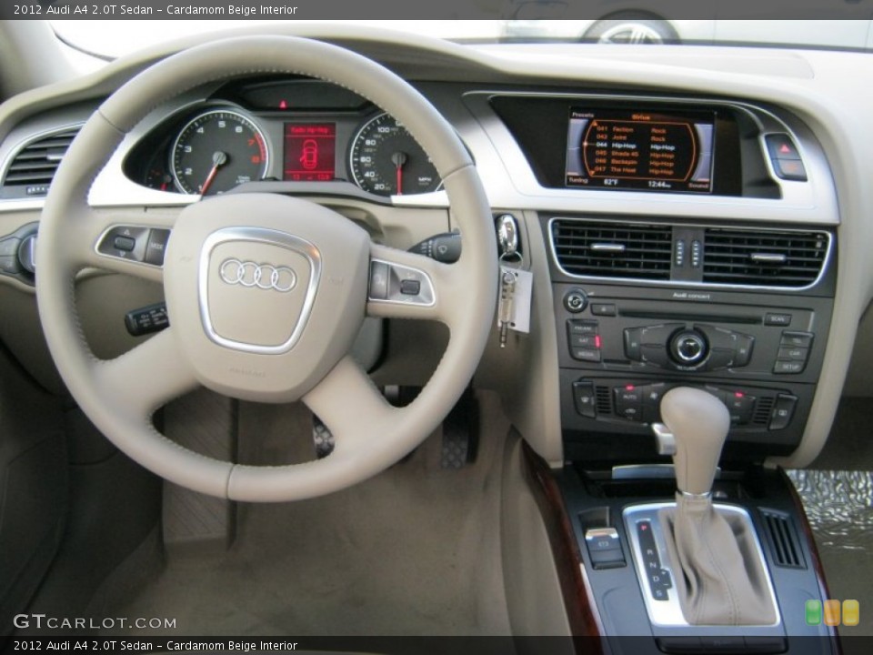 Cardamom Beige Interior Dashboard for the 2012 Audi A4 2.0T Sedan #57517279