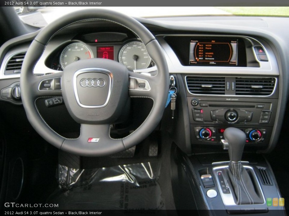Black/Black Interior Dashboard for the 2012 Audi S4 3.0T quattro Sedan #57517542