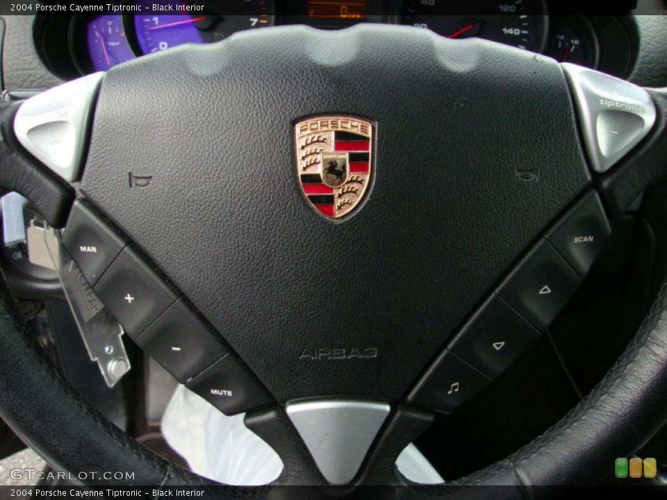Black Interior Steering Wheel for the 2004 Porsche Cayenne Tiptronic #57519583