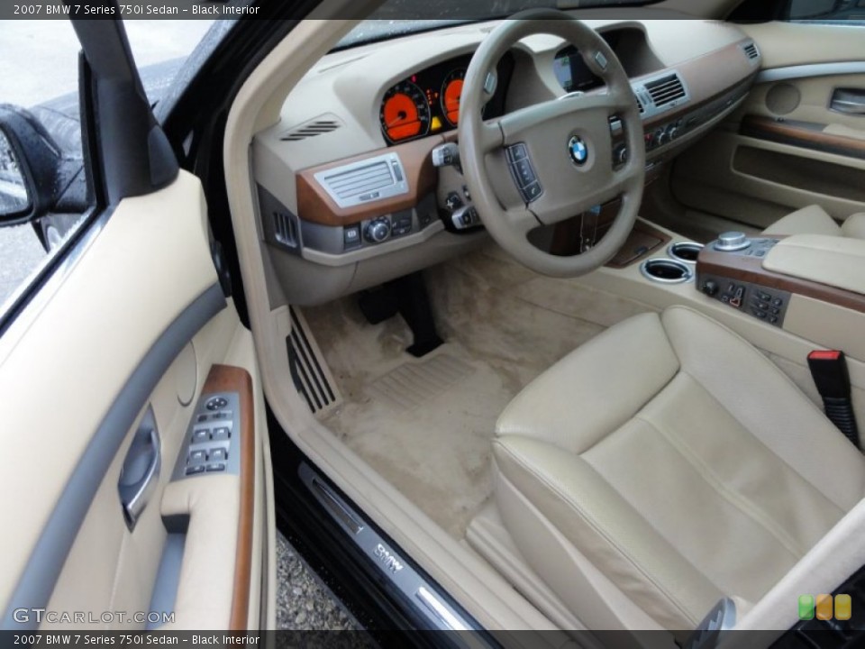 Black Interior Photo for the 2007 BMW 7 Series 750i Sedan #57519700