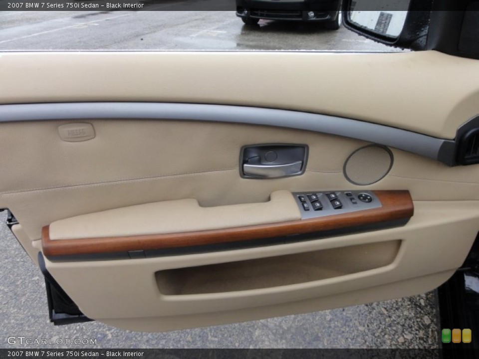 Black Interior Door Panel for the 2007 BMW 7 Series 750i Sedan #57519708