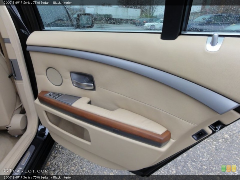 Black Interior Door Panel for the 2007 BMW 7 Series 750i Sedan #57519829