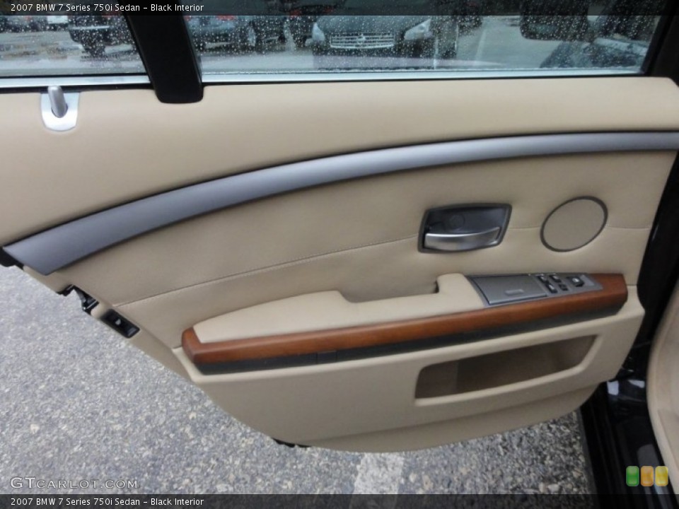 Black Interior Door Panel for the 2007 BMW 7 Series 750i Sedan #57519847