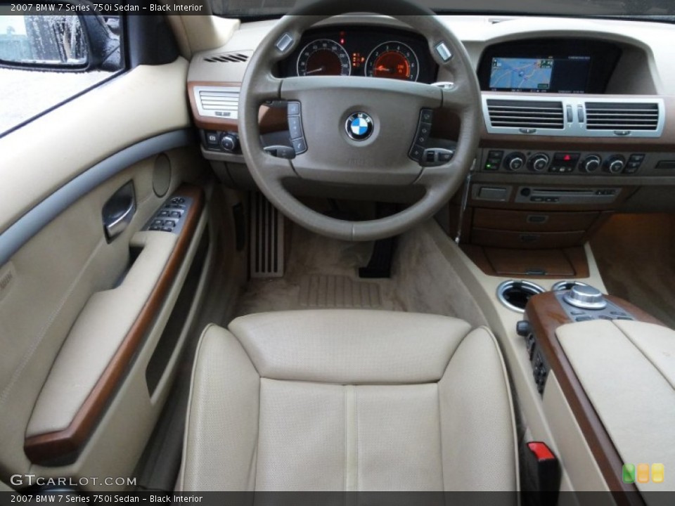Black Interior Dashboard for the 2007 BMW 7 Series 750i Sedan #57519865