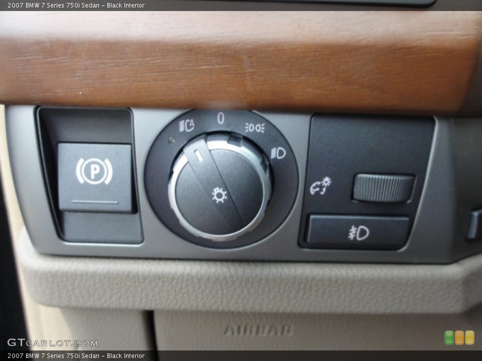 Black Interior Controls for the 2007 BMW 7 Series 750i Sedan #57520066