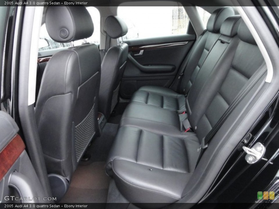 Ebony Interior Photo for the 2005 Audi A4 3.0 quattro Sedan #57520750