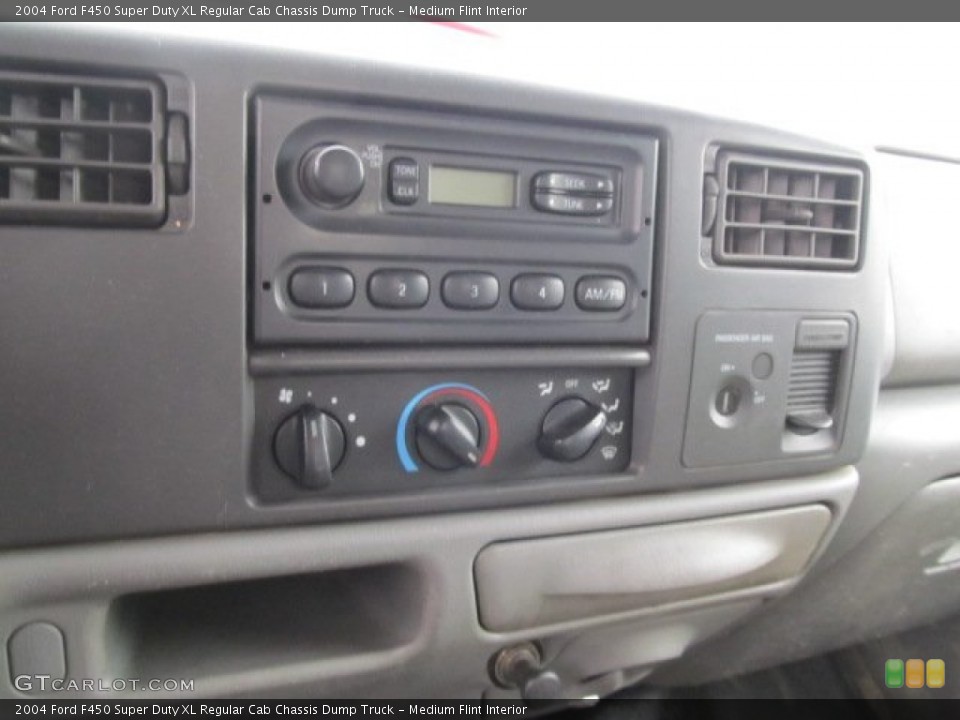 Medium Flint Interior Controls for the 2004 Ford F450 Super Duty XL Regular Cab Chassis Dump Truck #57522052