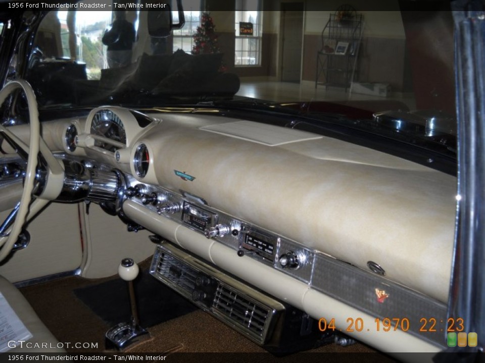Tan/White Interior Dashboard for the 1956 Ford Thunderbird Roadster #57523000