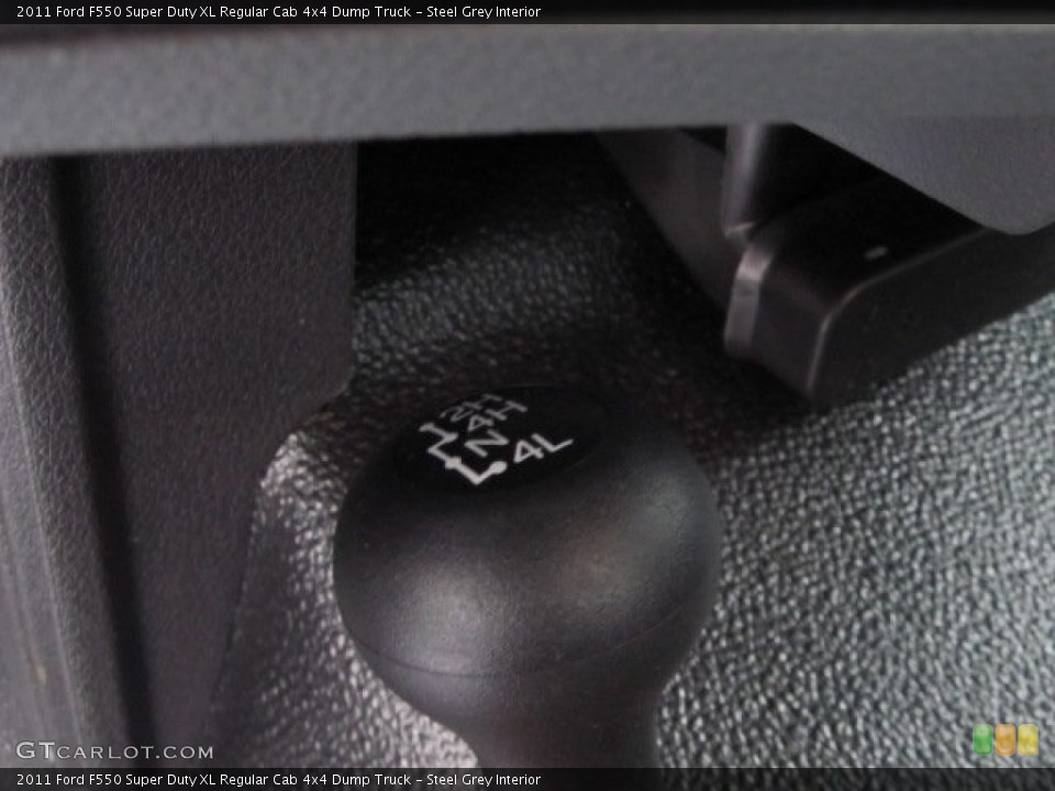 Steel Grey Interior Controls for the 2011 Ford F550 Super Duty XL Regular Cab 4x4 Dump Truck #57523117