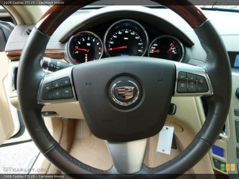 Cashmere Interior Steering Wheel for the 2008 Cadillac STS V6 #57523372