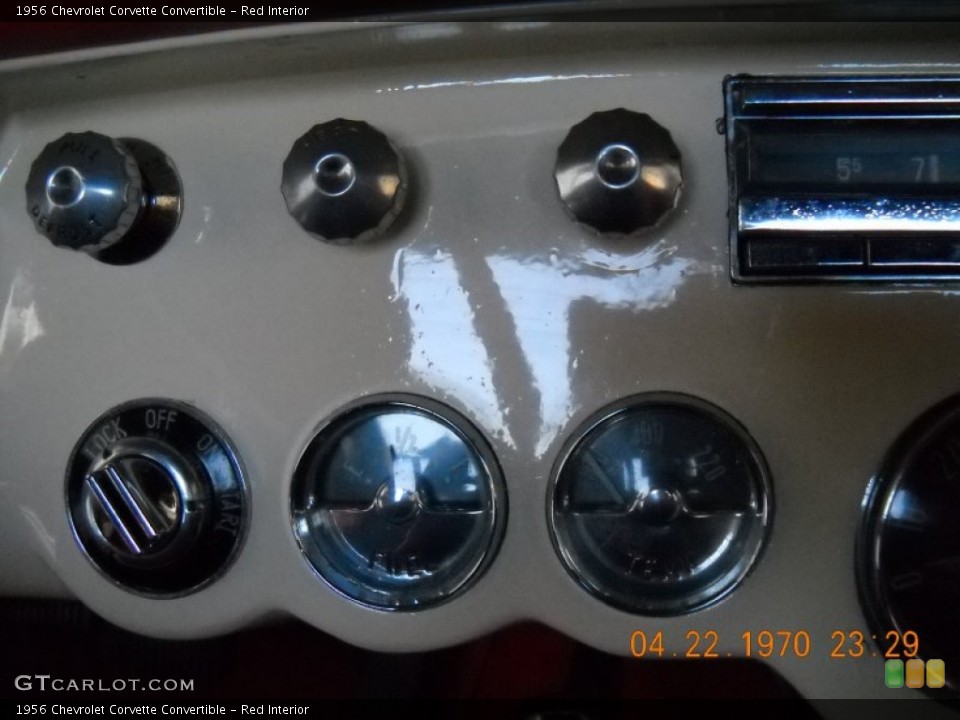 Red Interior Gauges for the 1956 Chevrolet Corvette Convertible #57523703