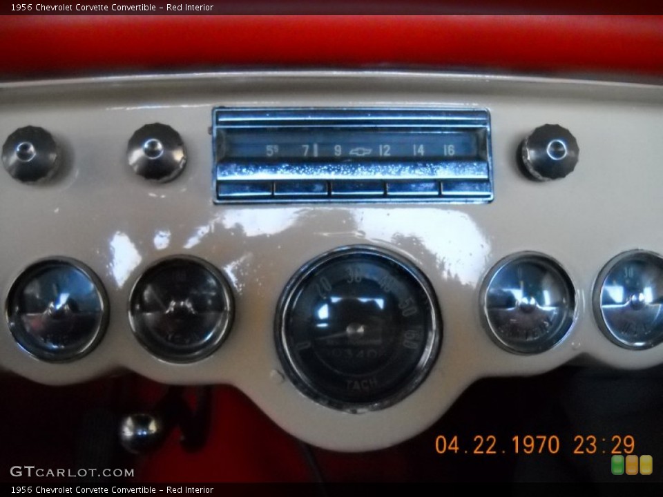 Red Interior Gauges for the 1956 Chevrolet Corvette Convertible #57523709