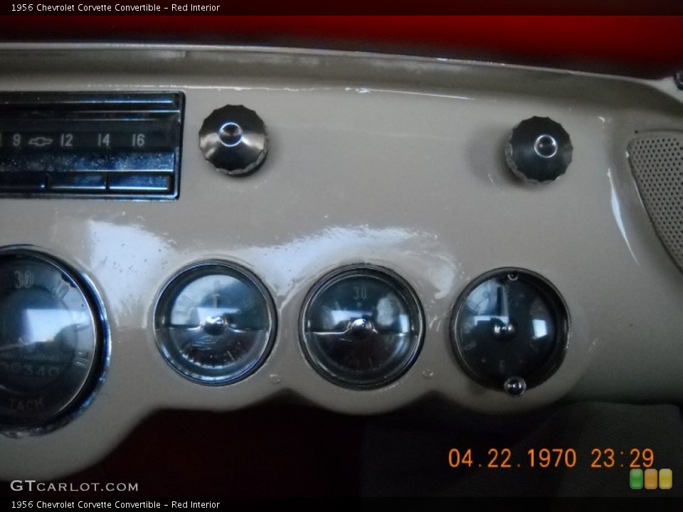 Red Interior Gauges for the 1956 Chevrolet Corvette Convertible #57523717