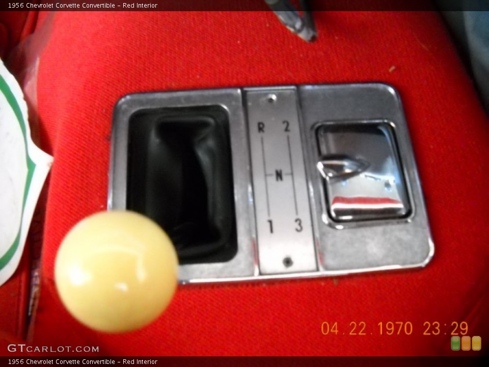 Red Interior Transmission for the 1956 Chevrolet Corvette Convertible #57523726