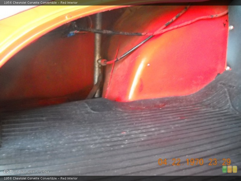Red Interior Trunk for the 1956 Chevrolet Corvette Convertible #57523744