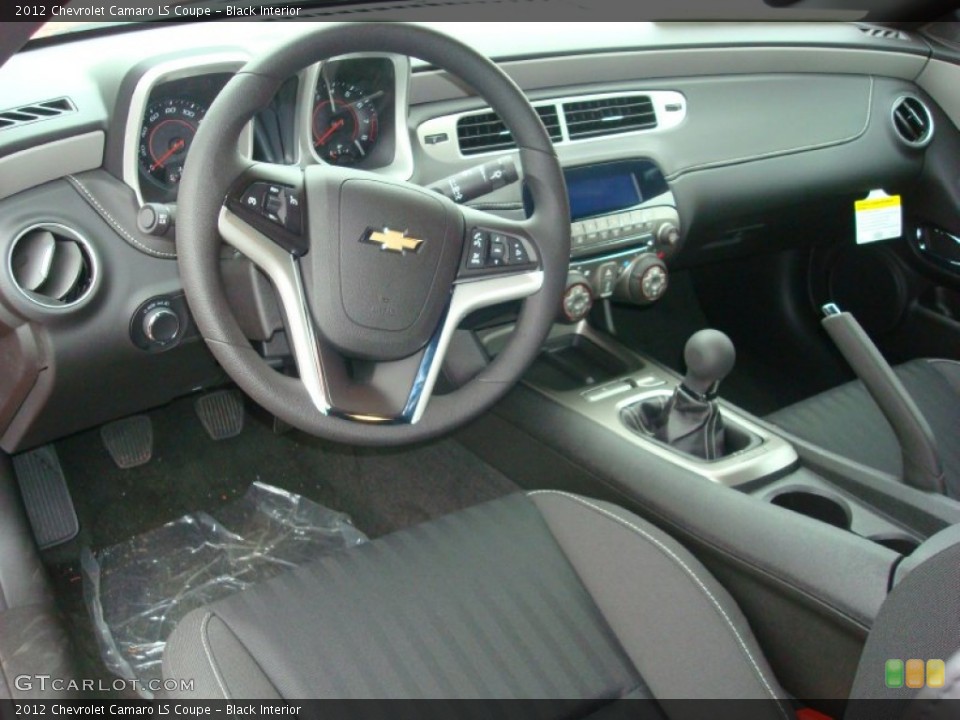 Black Interior Prime Interior for the 2012 Chevrolet Camaro LS Coupe #57523807