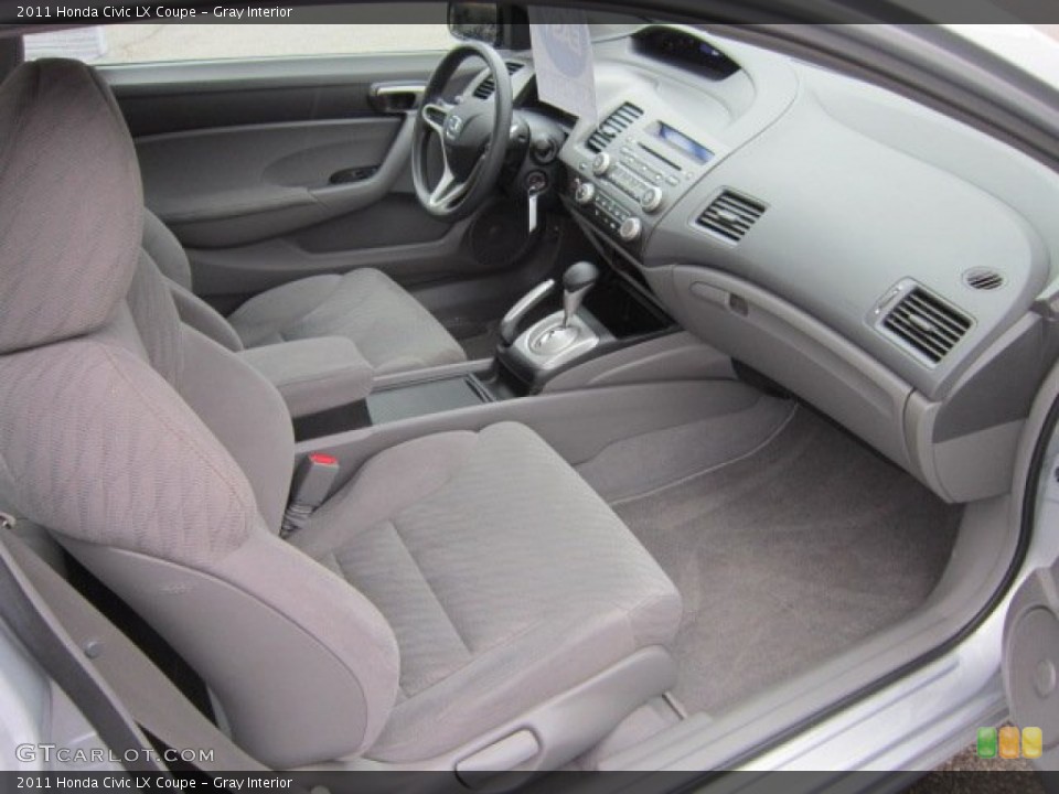 Gray Interior Photo for the 2011 Honda Civic LX Coupe #57527962