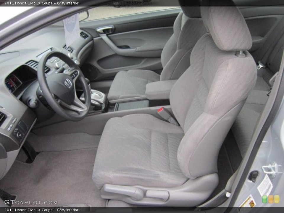 Gray Interior Photo for the 2011 Honda Civic LX Coupe #57528003