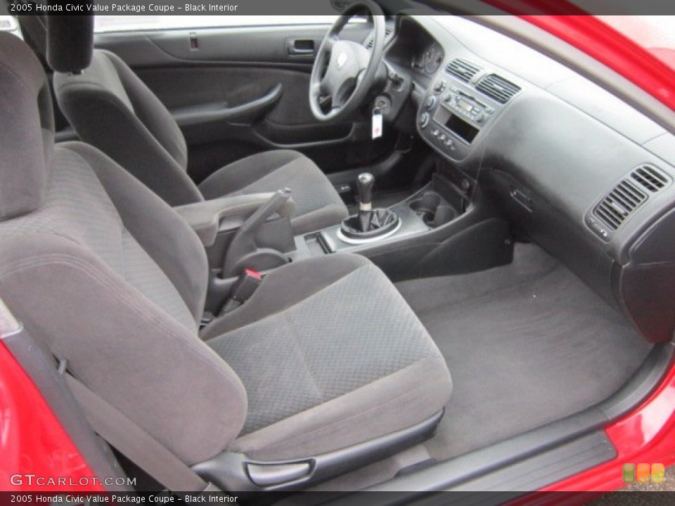 Black Interior Photo for the 2005 Honda Civic Value Package Coupe #57528145