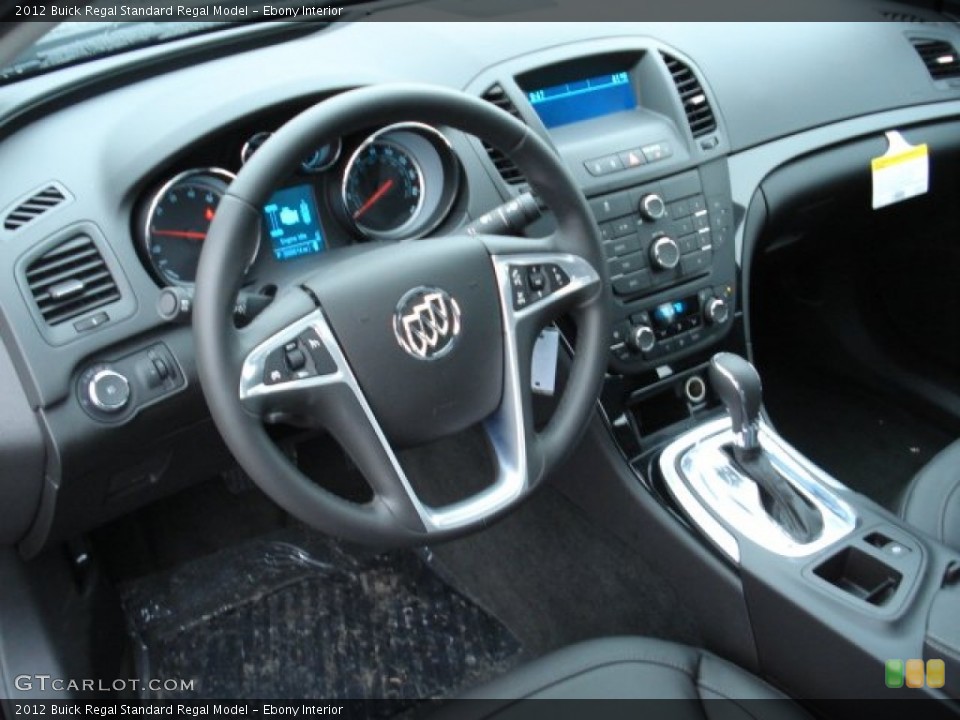 Ebony Interior Dashboard for the 2012 Buick Regal  #57528331