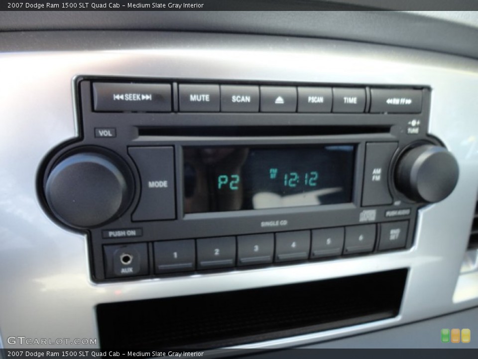 Medium Slate Gray Interior Audio System for the 2007 Dodge Ram 1500 SLT Quad Cab #57528847