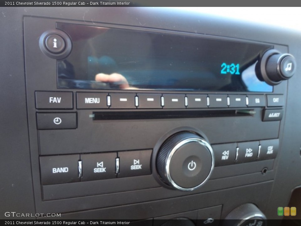 Dark Titanium Interior Audio System for the 2011 Chevrolet Silverado 1500 Regular Cab #57529318