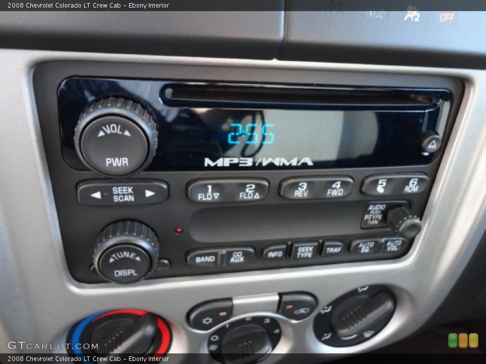 Ebony Interior Audio System for the 2008 Chevrolet Colorado LT Crew Cab #57529813