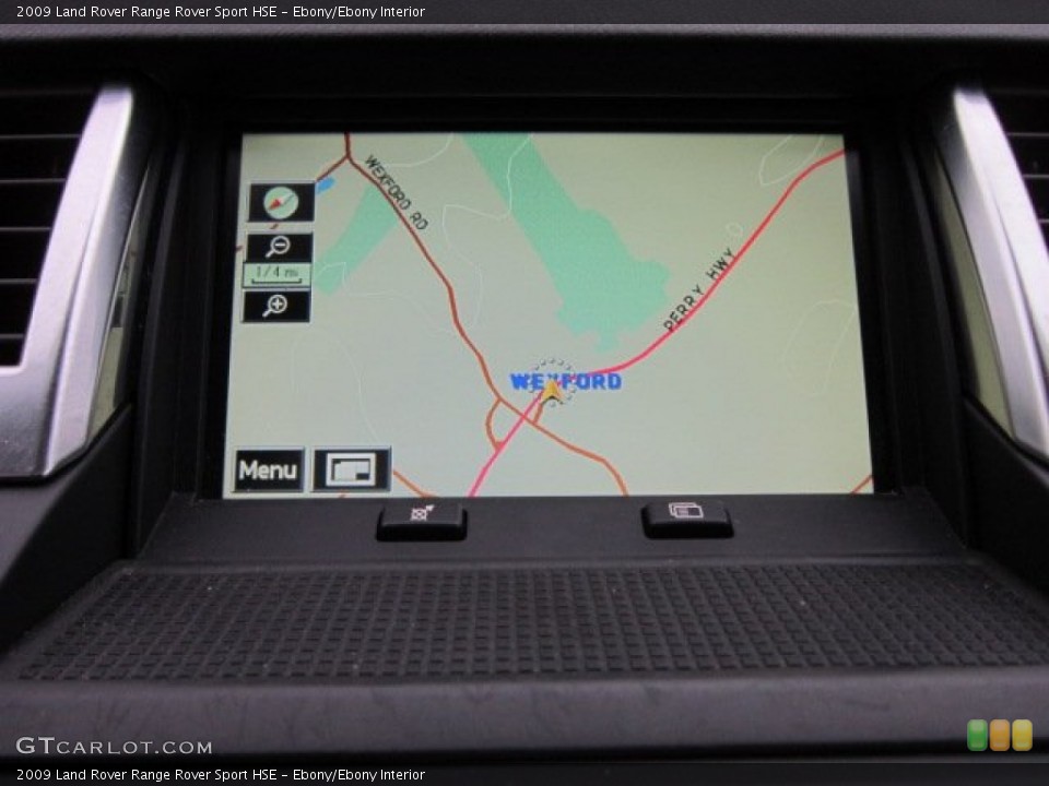 Ebony/Ebony Interior Navigation for the 2009 Land Rover Range Rover Sport HSE #57529849