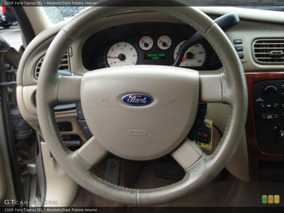 Medium/Dark Pebble Interior Steering Wheel for the 2005 Ford Taurus SEL #57530482