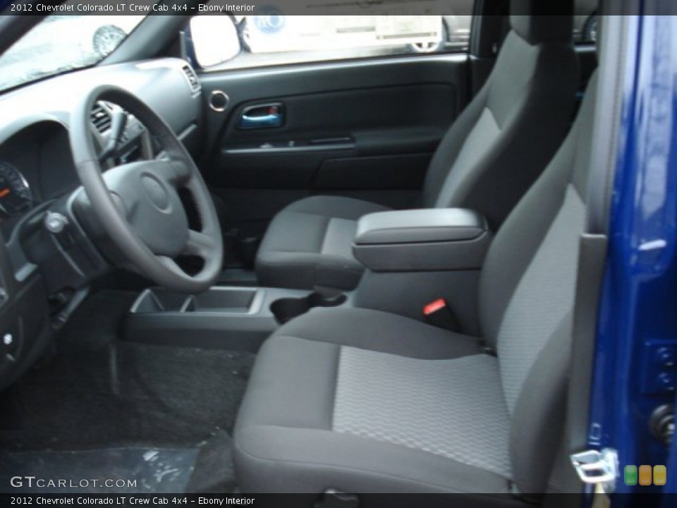 Ebony Interior Photo for the 2012 Chevrolet Colorado LT Crew Cab 4x4 #57531460