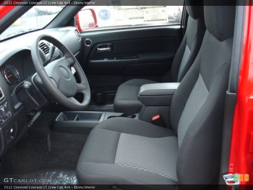 Ebony Interior Photo for the 2012 Chevrolet Colorado LT Crew Cab 4x4 #57531697